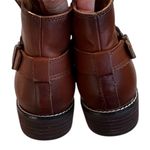 Like New Earth Brand Leather Naira
Ruched Boots Brown Size 8 Wide Width Photo 4