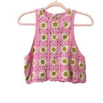 Show Me Your Mumu Laguna Crochet Floral Top Large Photo 1