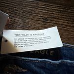 American Eagle  Super Low Rise Perfect Shortie‎ Denim Shorts Distressed Size 16 Photo 8