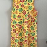 Fresh Produce Bright Tropical Floral Fish Dress Art to Wear Artsy Small Photo 1