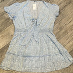 Simplee Apparel NWT Simplee Plus Size 4XL Light Blue Floral Flowy Womens Dress Photo 0