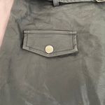 LF Seek The Label Black Vegan Leather Moto Biker Asymmetric Zip Mini Skirt, size S Photo 3