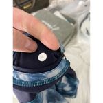 Lululemon  Mesh With Me Blue White Water Color Print Tight Fit Mid Rise Size 4 Photo 5