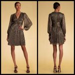 Trina Turk 💕💕 Cherry Blossom Dress Metallic Mini Photo 1