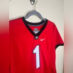 Nike NTM: Georgia Bulldogs #1 Dri-Fit Red & White Football Jersey Women’s Large Photo 6