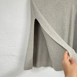 J Jill Grey Knit Poncho Sweater Womens OS Fall Winter Cape Pullover Preppy Warm Gray Size L Photo 3