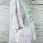 Universal Threads Universal Thread Large Boxy T-Shirt Tie-Dye Crew Neck "Respect Your Mother..." Photo 1