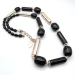 Chico's Chico’s oversized chunky large necklace career statement black and gold Photo 0