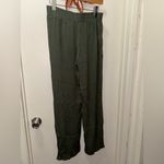 Three Dots  Women's Forest Green Wide Leg Pants Photo 3