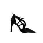 Nine West Women's Elilah Strappy Zip Up High Heels Black Size 7 Photo 3