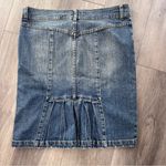 Bisou Bisou Vintage Y2K  Denim Skirt Pleated Size 10 Photo 3