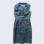 Lela Rose Ruffle Neck Silk Cocktail Dress Medium Quiet Luxury Retro LBD Event Black Photo 7