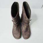 Dansko Brown Leather Mid Calf Boots Distressed Buckle Comfort Pull On Shoes 40 Photo 3