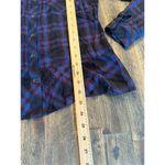 CAbi  plaid button down peplum top size xs 100% rayon checkered Photo 7