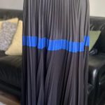 BCBGMAXAZRIA BCBG Black Pleated Maxi Skirt Photo 0