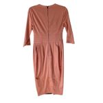 Deadly Dames Micheline Pin Up Wiggle Elegant Satin Dress NWTs Vixen Pink Photo 6