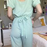 Sage Green Polka Dot Jumpsuit Size M Photo 3