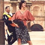 CAbi Kimono Brick Dust Knit Button Up Cardigan Sweater Size Medium Photo 10