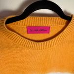The Elder Statesman Colorblock 100% Cashmere Sweater Size Large Orange Photo 3