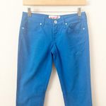 Fiorucci | NWT Cerulean Blue Trouser Pants Pocket Skinny Tapered | Size 26 (4) Photo 2