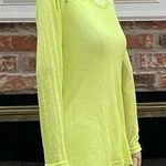 Audrey Ann neon yellow sweater with grommets / S / Excellent condition Photo 5