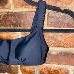 J.Crew NWT Black Scrunchie Strap Bikini Swim Bathing Suit Top Women's Size XXS Photo 2