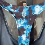 FP Movement Tank sports bra open back Free People animal print Ashford Twilight Blue Size M Photo 3