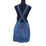 7 For All Mankind BLUE FASHION OVERALL STRETCH DRESS MEDIUM BROKEN Size 29 NWT Photo 6