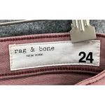 Rag and Bone Dre Boyfriend Jeans Women 24 Light Plum Raw Hem Slim Low Rise Stretch Photo 13