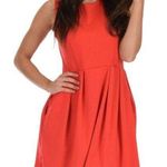 BB Dakota Red A-Line Sleeveless Pleated Mini Dress Size 2 Photo 0