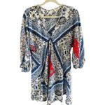 Umgee  Floral Paisley Bandana Red Blue Dress Medium Photo 1
