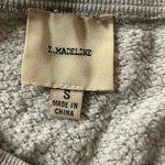 I.MADELINE Gray Sweatshirt with Floral Embroidery Size S Photo 14