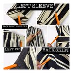 VTG 70s Eleanor Brenner ILGWU Dress Jacket 2 Piece 3/4 Striped Belt Posh Preppy Black Size 6 Photo 10