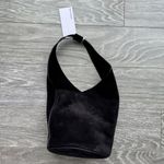 Reformation NWT Small Silvana Bucket Bag in Black Suede Photo 3