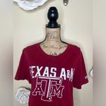 PINK - Victoria's Secret  by 5th & Ocean Texas A&M Maroon Cropped TShirt Sz M Photo 2
