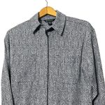 Athleta  Braiden Shirt Jacket Women’s Size XS Black White Oversized Layering Photo 2