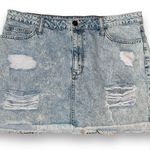Cello Ms. Acid Wash Destroyed Denim Skirt Photo 0