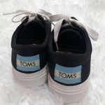 Toms Alpargata Lug Platform Lace Up Sneakers Black White 6 Photo 2