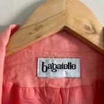 Bagatelle Coral Linen Blend Blazer Womens M, Button Front Lightweight Jacket Orange Size L Photo 1