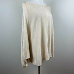 FATE The Label x Stitch‎ Fix Peter Knit Poncho Sweater Cream Wool Blend Photo 1