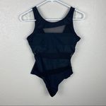 One Piece Black small mesh  swimsuit bodysuit Photo 0