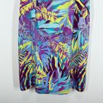 Title Nine Arabella Nimblene Halter Dress Purple Palm Trees Back Zip SUP Size 8 Photo 6