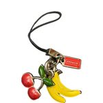 Coach Vibrant Yellow and Red Fruit Bag Charm Photo 0
