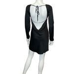 Bardot  River Bias Open Back Long Sleeve Dress Black Women’s Sz 4 Photo 3