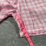 frankie's bikinis Lou Shorts Medium Pink Gingham Retro Beach Linen Picnic New Photo 7
