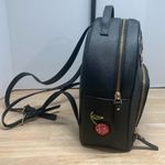 Kate Spade ☀️ Leopard Tomi Backpack • Black Saffiano • Cherries Lips Appliqué Photo 3