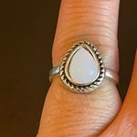 Water drop Opal stone S925 silver ring size 5.5 Photo 8