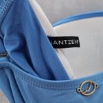 Jantzen  Blue Padded Swim Active Sports Bra Flirty Bow Beach Tankini Top M Medium Photo 5