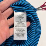 Equipment  Femme Lizza Striped Drawstring Shirt Dress Size 4 blue Long Sleeve Photo 6