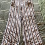 Rewind Colorful Striped Paperbag Linen Pants Photo 0